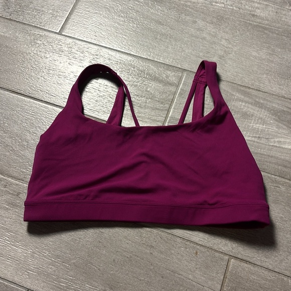Athleta Exhale Bra Fuchsia - Picture 3 of 4